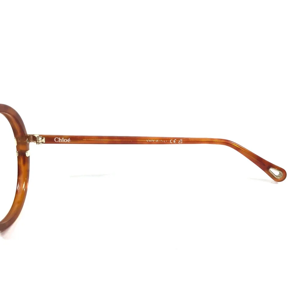 Chloe Eyeglasses Frames CH0108O 002 Havana Brown Orange Tortoise Gold 54-18-145